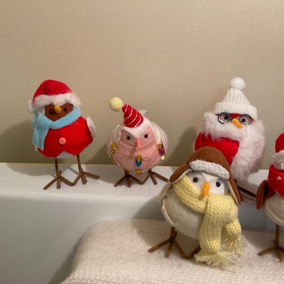 Lot of 6 Target Featherly Friends Christmas Holiday Decor Bundle of Six Birds - Picture 2 of 10